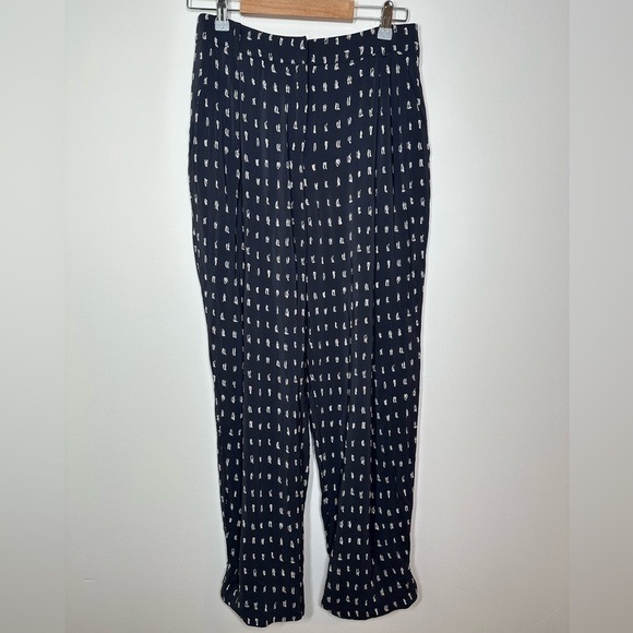 MM Lafleur The Flynn Trouser Nay Ikat Print Size 4 - Picture 3 of 11